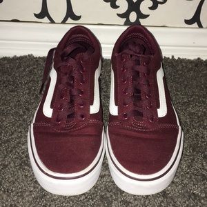 maroon vans